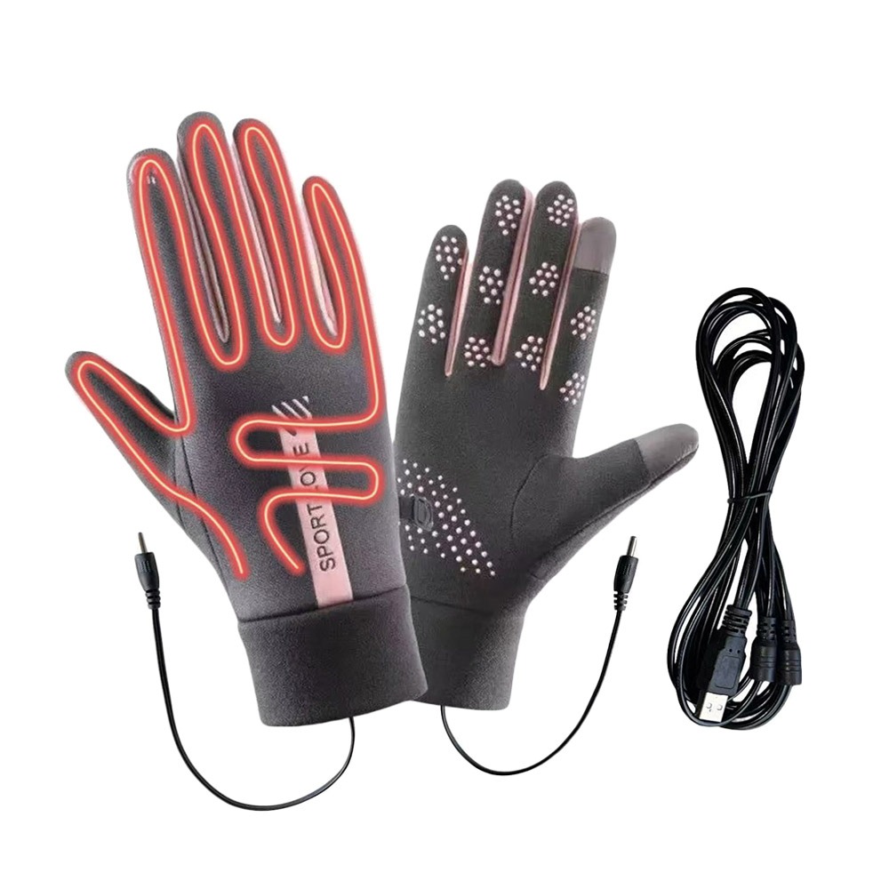 Heated Gloves Electric - 창의적인 겨울용 USB 발열 장갑 조절