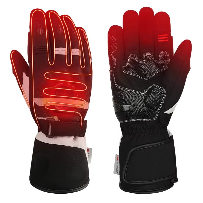 Heated Gloves Electric - 따뜻하게 보온되는 겨울용 오토바이 장갑, 터치스크린