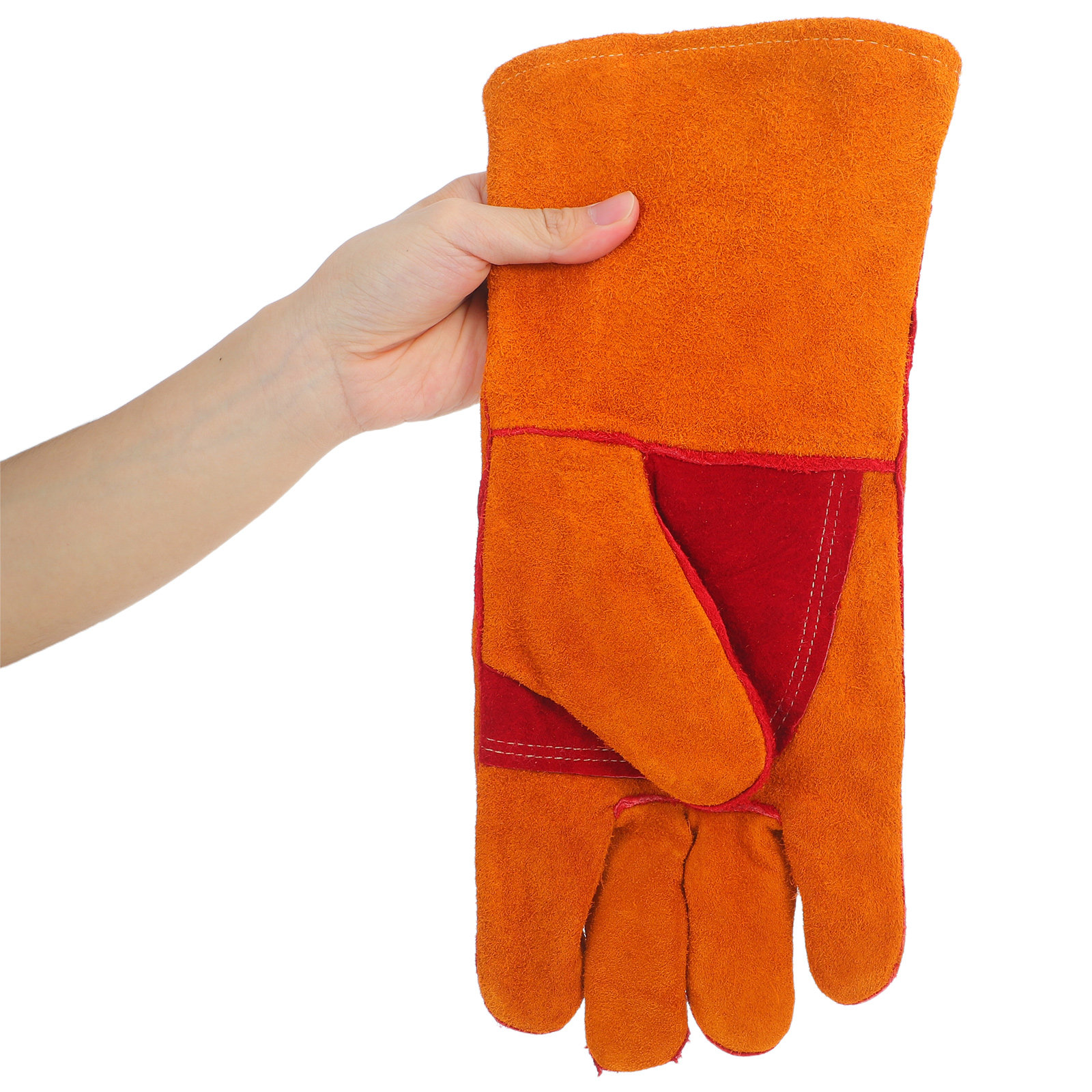 Heated Gloves Electric - 1켤레, 전기 용접용 장갑, 소가죽 소재,